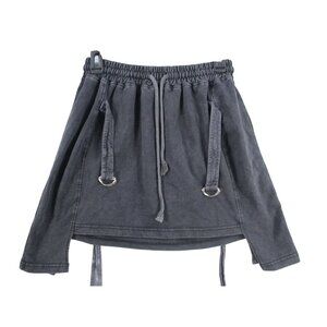 PrettyLittleThing Black Utility Mini Skirt With D-Ring Details & Drawstring Wais